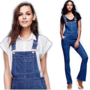 Gap 1965 Denim Flare Overalls size small